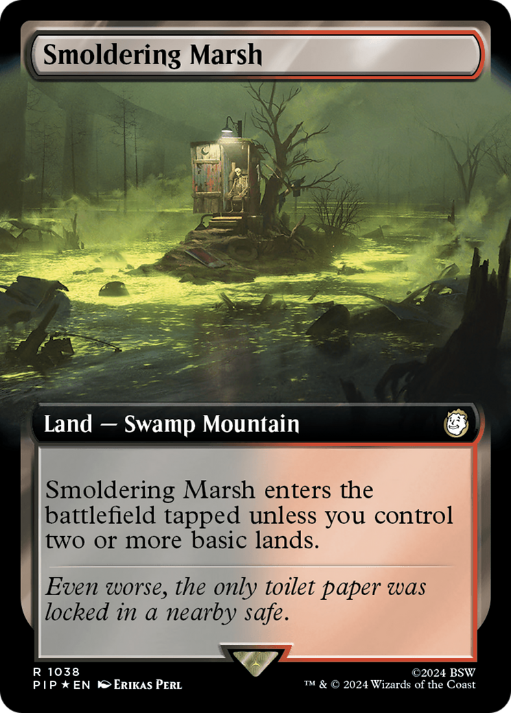 Smoldering Marsh (Extended Art) (Surge Foil) [Fallout] | Lots Moore NSW
