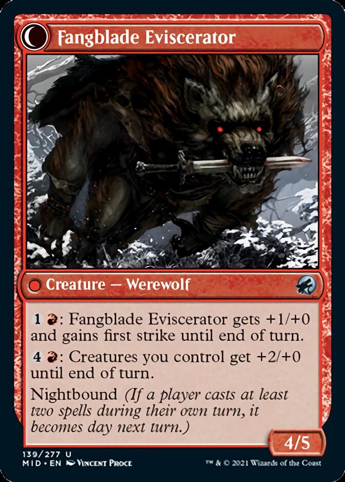 Fangblade Brigand // Fangblade Eviscerator [Innistrad: Midnight Hunt] | Lots Moore NSW