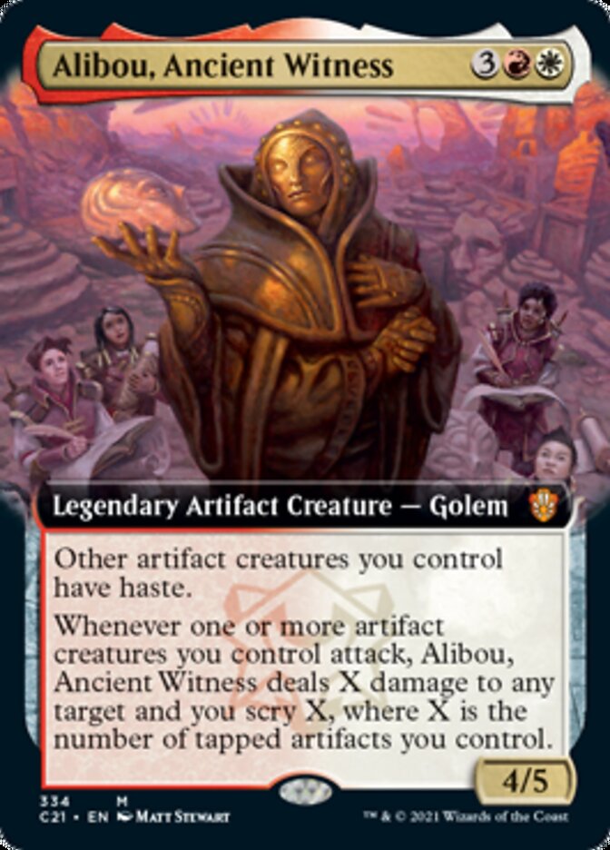Alibou, Ancient Witness (Extended Art) [Commander 2021] | Lots Moore NSW