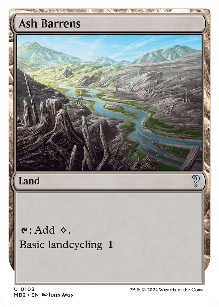 Ash Barrens (White Border) [Mystery Booster 2] | Lots Moore NSW