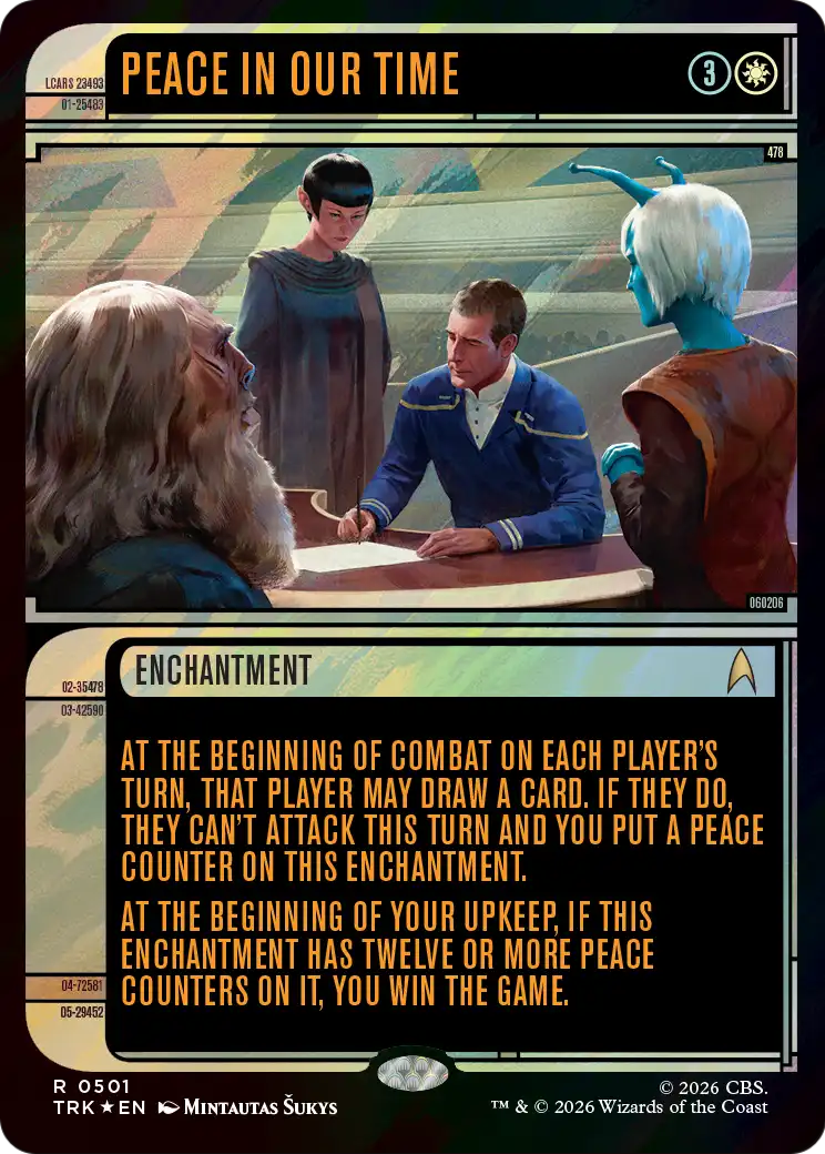 Peace in Our Time (Showcase) (Surge Foil) [Star Trek] | Lots Moore NSW