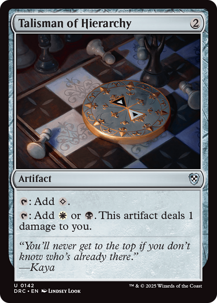 Talisman of Hierarchy [Aetherdrift Commander] | Lots Moore NSW
