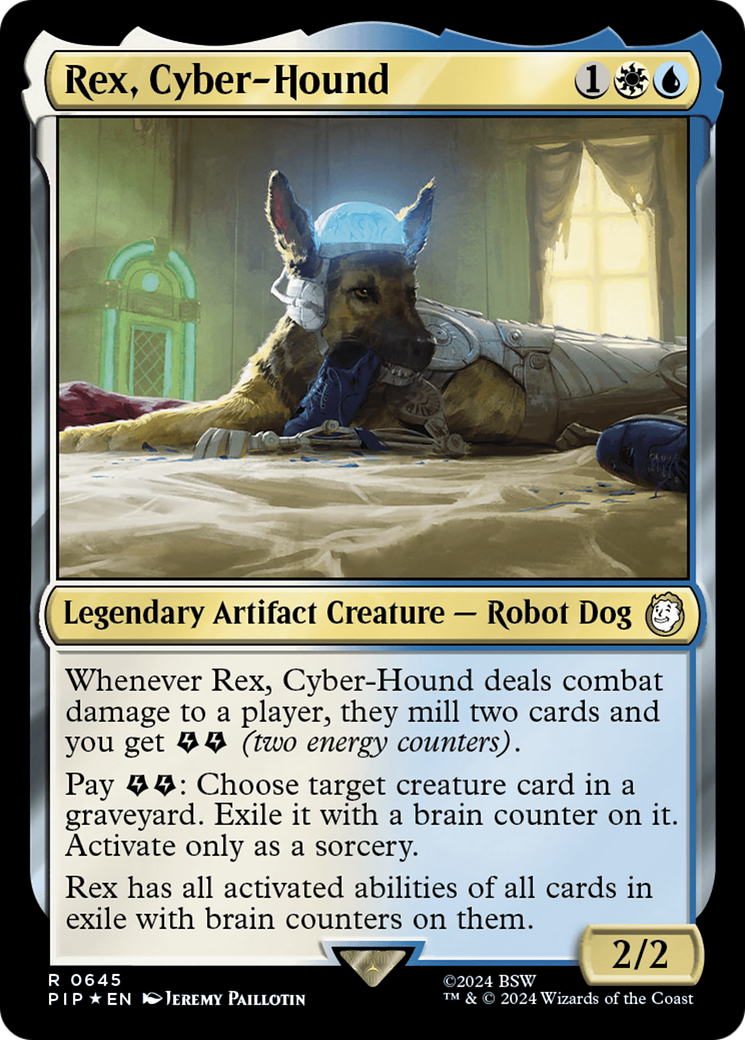 Rex, Cyber-Hound (Surge Foil) [Fallout] | Lots Moore NSW