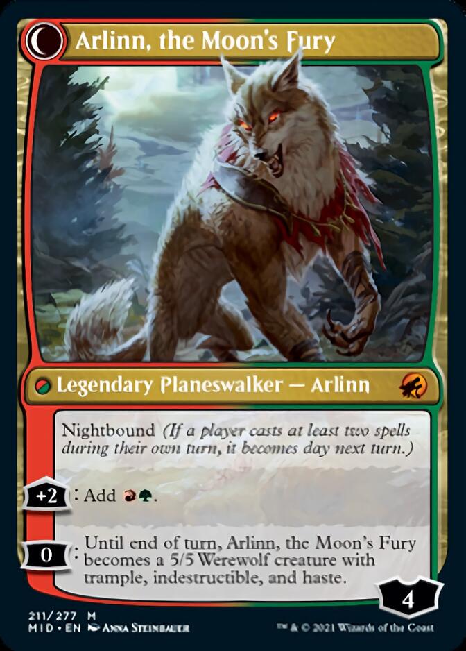 Arlinn, the Pack's Hope // Arlinn, the Moon's Fury [Innistrad: Midnight Hunt] | Lots Moore NSW