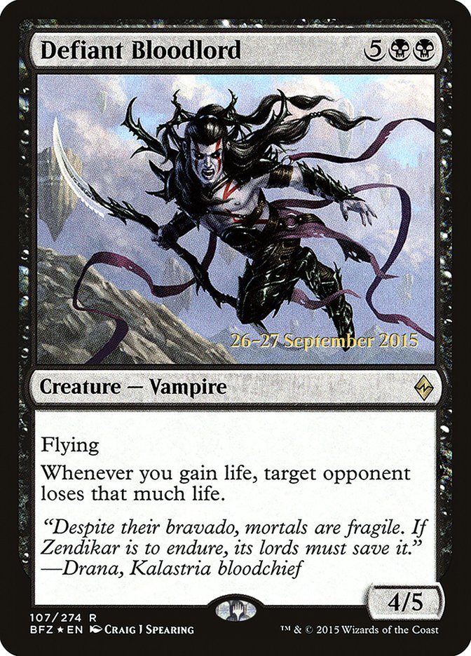 Defiant Bloodlord [Battle for Zendikar Prerelease Promos] | Lots Moore NSW