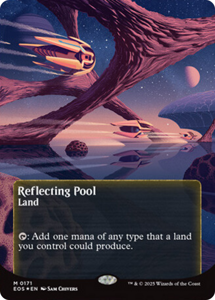 Reflecting Pool (0171) (Borderless) (Galaxy Foil) [Edge of Eternities: Stellar Sights] | Lots Moore NSW