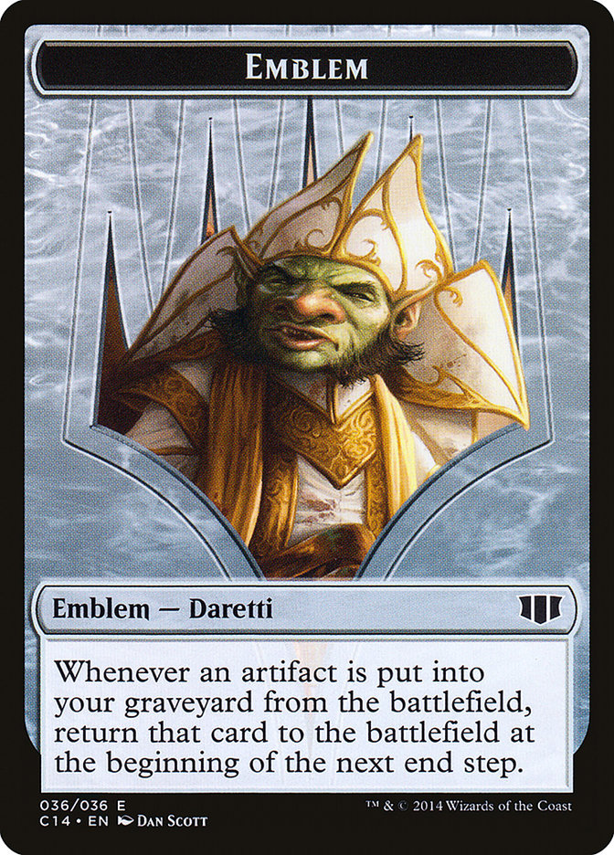 Daretti, Scrap Savant Emblem // Tuktuk the Returned Double-Sided Token [Commander 2014 Tokens] | Lots Moore NSW