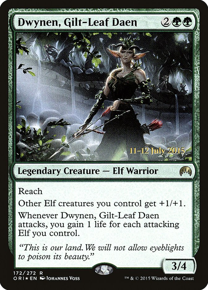 Dwynen, Gilt-Leaf Daen [Magic Origins Prerelease Promos] | Lots Moore NSW