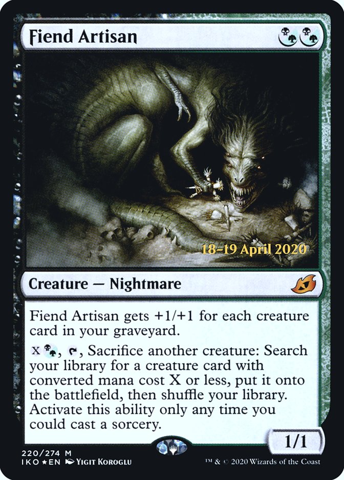 Fiend Artisan [Ikoria: Lair of Behemoths Prerelease Promos] | Lots Moore NSW