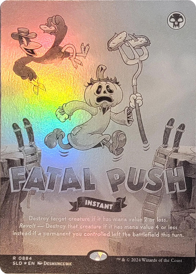 Fatal Push (0884) (Black & White Foil) [Secret Lair Drop Series] | Lots Moore NSW