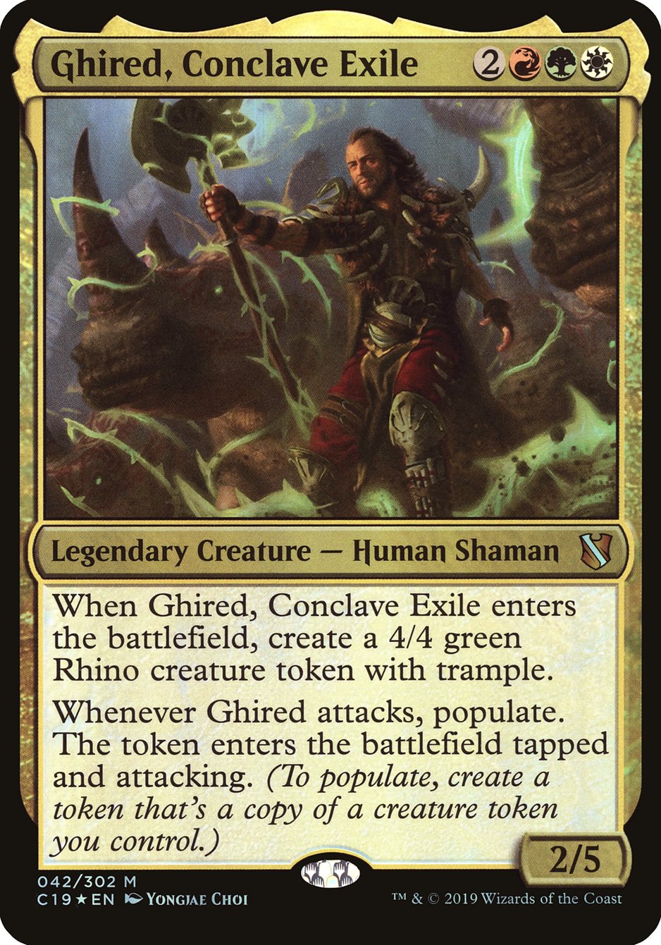 Ghired, Conclave Exile (Oversized) [Commander 2019 Oversized] | Lots Moore NSW