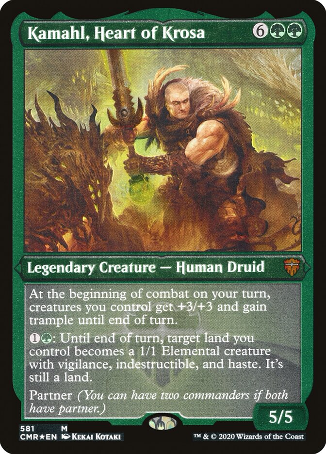 Kamahl, Heart of Krosa (Etched) [Commander Legends] | Lots Moore NSW