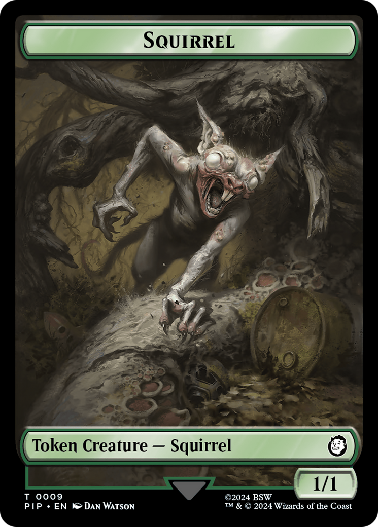 Radiation // Squirrel Double-Sided Token [Fallout Tokens] | Lots Moore NSW