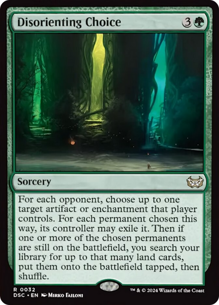 Disorienting Choice (Extended Art) [Duskmourn: House of Horror Commander] | Lots Moore NSW