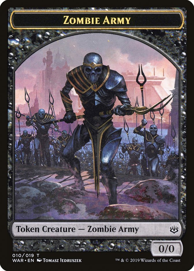 Zombie Army Token (010/019) [War of the Spark Tokens] | Lots Moore NSW