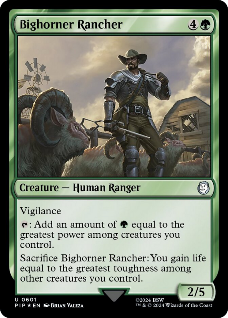 Bighorner Rancher (Surge Foil) [Fallout] | Lots Moore NSW