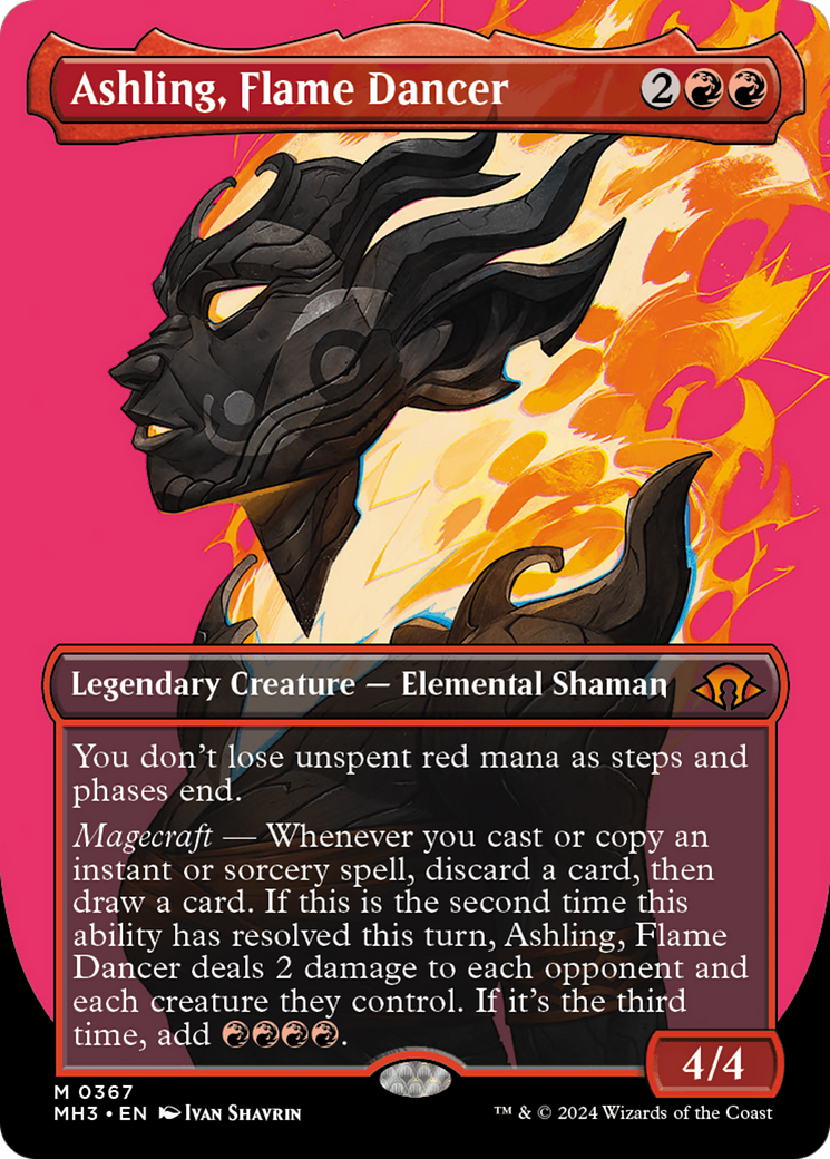 Ashling, Flame Dancer (Borderless) [Modern Horizons 3] | Lots Moore NSW