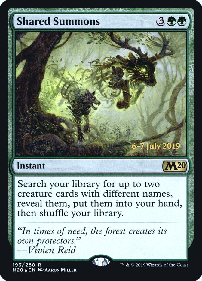 Shared Summons [Core Set 2020 Prerelease Promos] | Lots Moore NSW