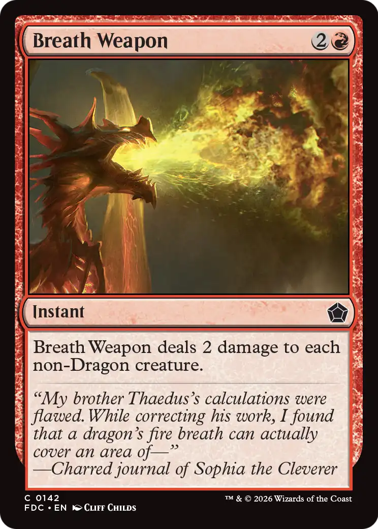 Breath Weapon [Foundations Commander] | Lots Moore NSW