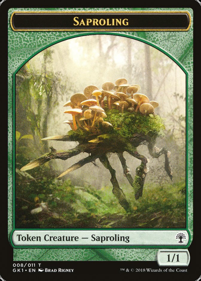 Wurm // Saproling Double-Sided Token [Guilds of Ravnica Guild Kit Tokens] | Lots Moore NSW