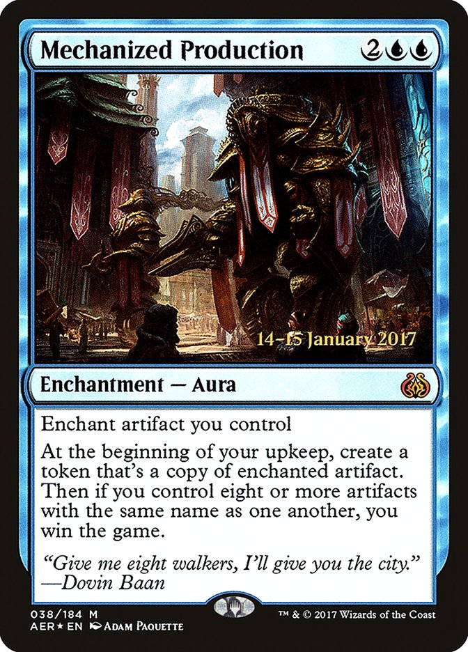 Mechanized Production [Aether Revolt Prerelease Promos] | Lots Moore NSW