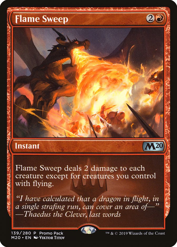 Flame Sweep (Promo Pack) [Core Set 2020 Promos] | Lots Moore NSW