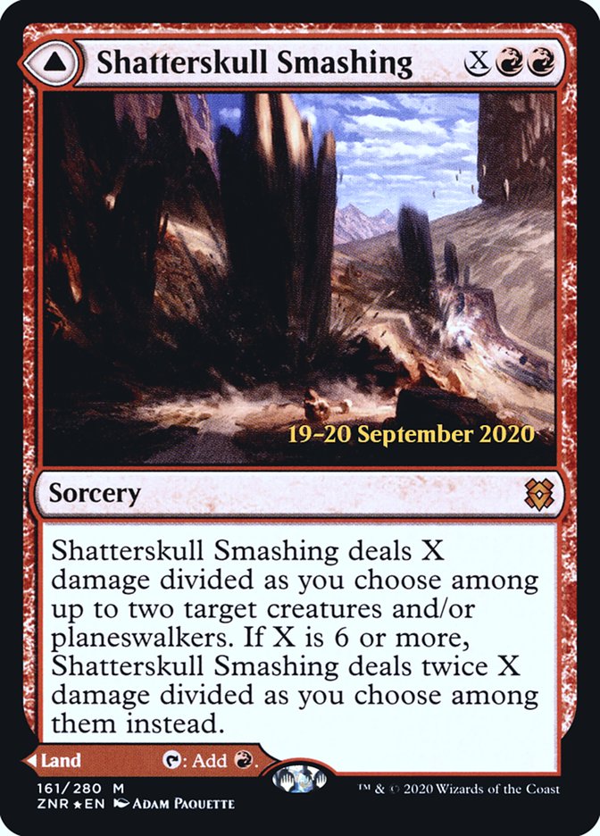 Shatterskull Smashing // Shatterskull, the Hammer Pass [Zendikar Rising Prerelease Promos] | Lots Moore NSW