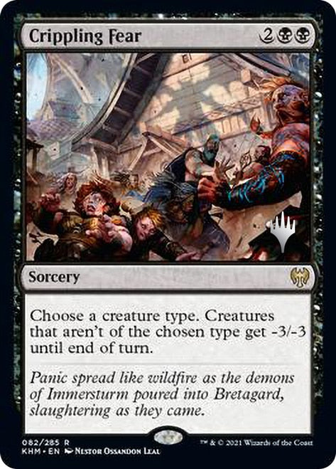 Crippling Fear (Promo Pack) [Kaldheim Promos] | Lots Moore NSW