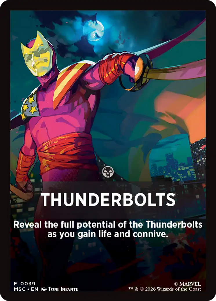 Thunderbolts Theme Card [Marvel Super Heroes Commander] | Lots Moore NSW