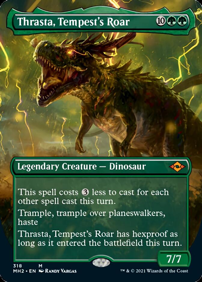 Thrasta, Tempest's Roar (Borderless Alternate Art) [Modern Horizons 2] | Lots Moore NSW