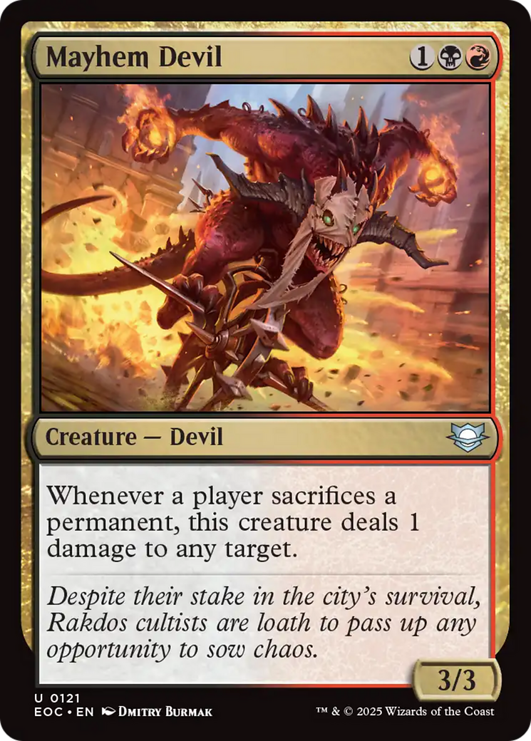 Mayhem Devil [Edge of Eternities Commander] | Lots Moore NSW