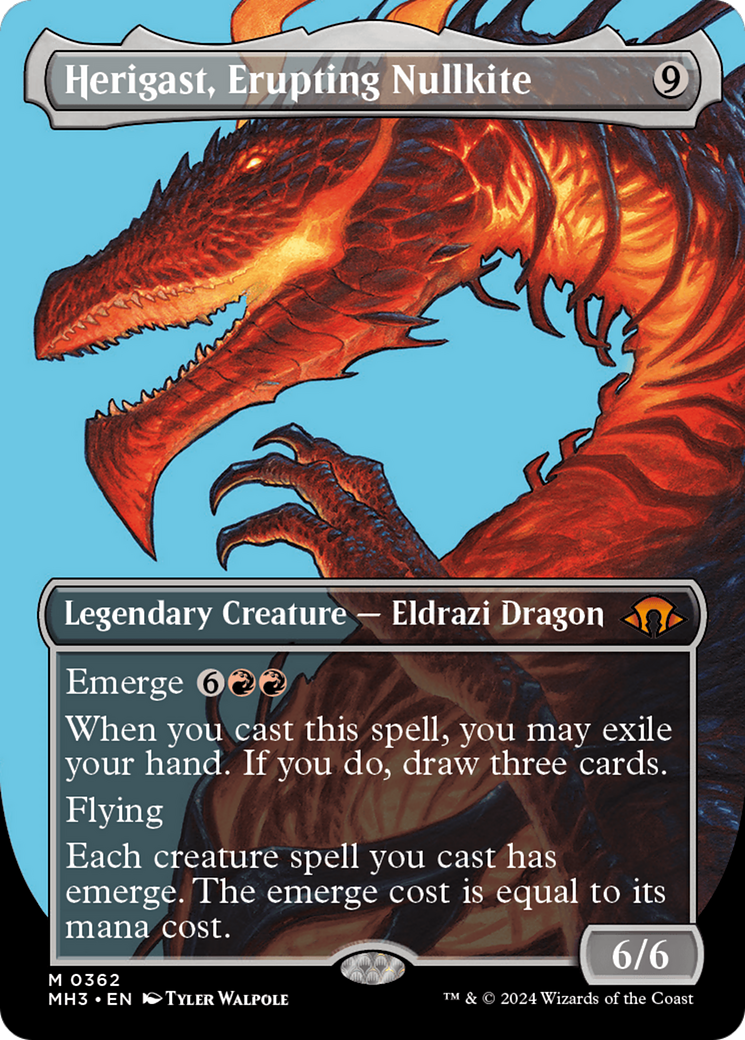 Herigast, Erupting Nullkite (Borderless) [Modern Horizons 3] | Lots Moore NSW