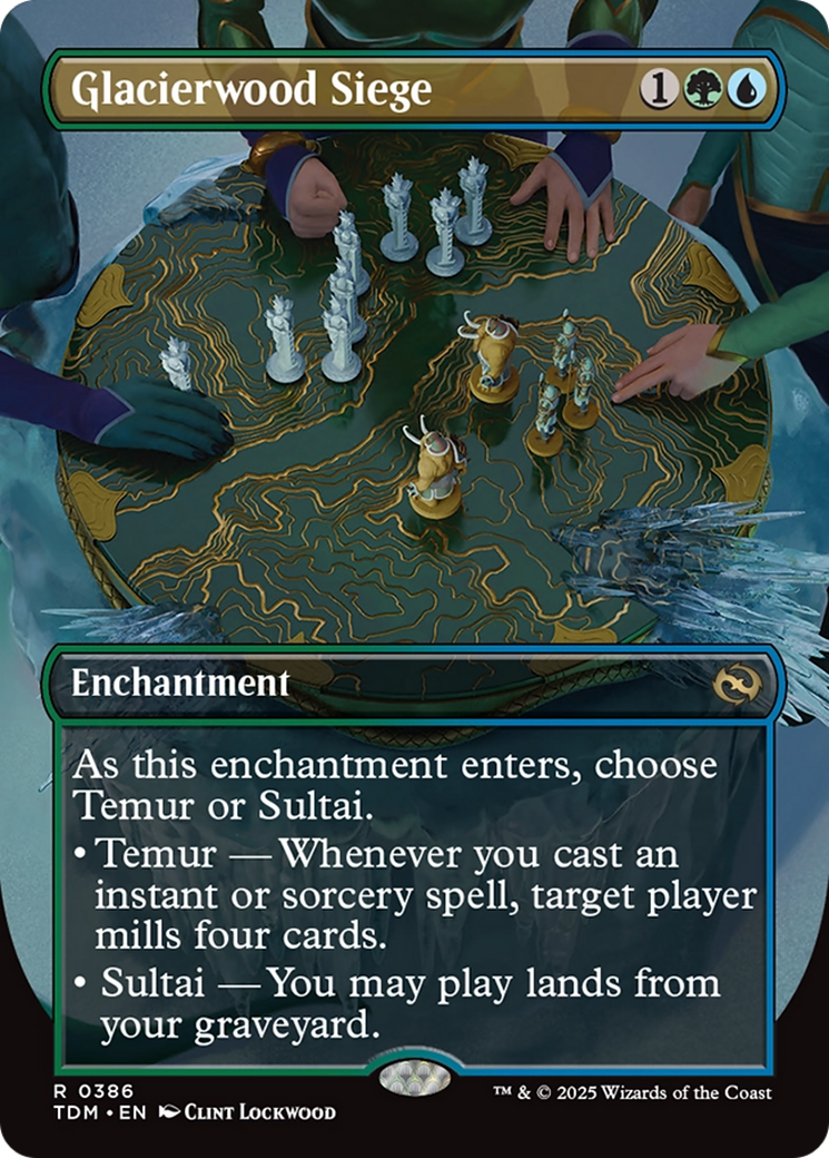 Glacierwood Siege (Borderless) [Tarkir: Dragonstorm] | Lots Moore NSW
