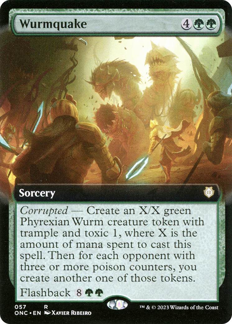 Wurmquake (Extended Art) [Phyrexia: All Will Be One Commander] | Lots Moore NSW