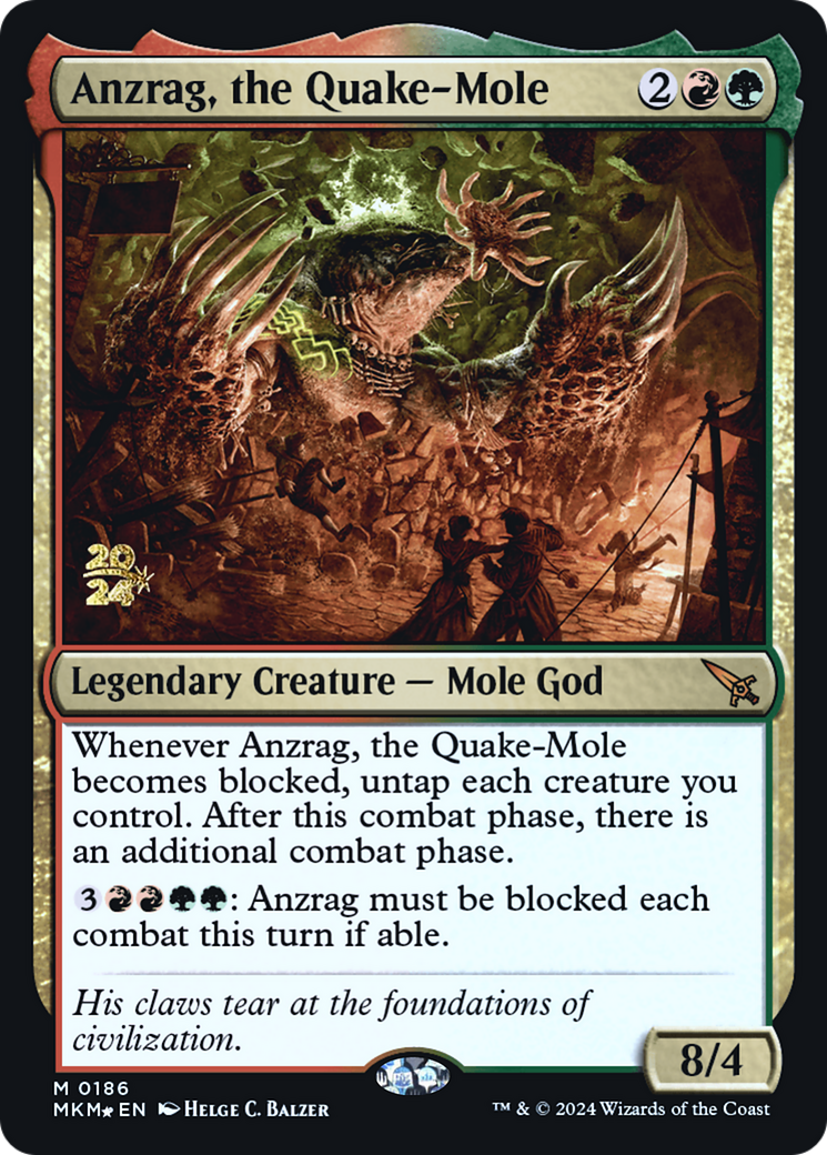 Anzrag, the Quake-Mole [Murders at Karlov Manor Prerelease Promos] | Lots Moore NSW