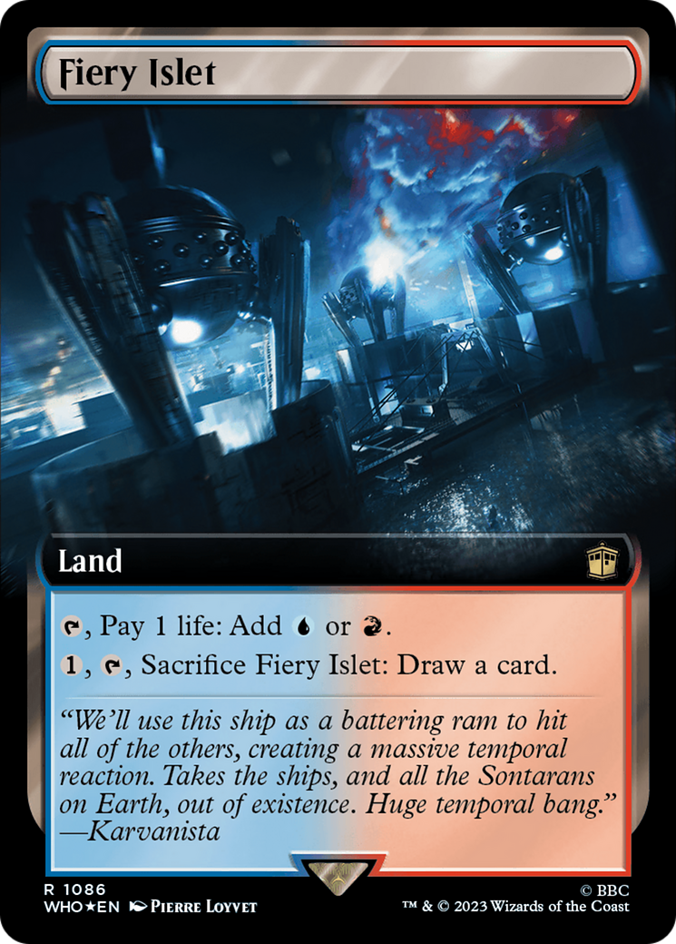 Fiery Islet (Extended Art) (Surge Foil) [Doctor Who] | Lots Moore NSW