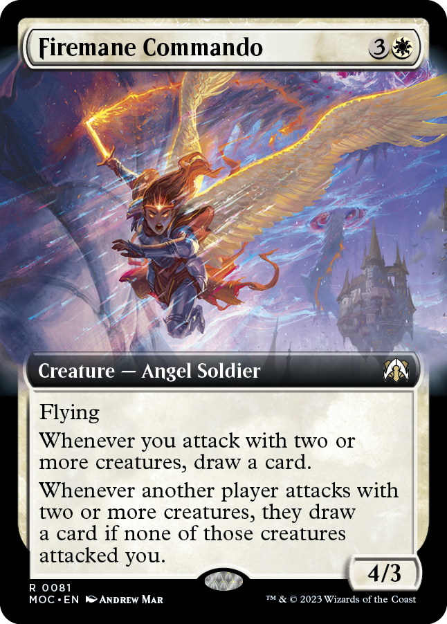 Firemane Commando (Extended Art) [March of the Machine Commander] | Lots Moore NSW
