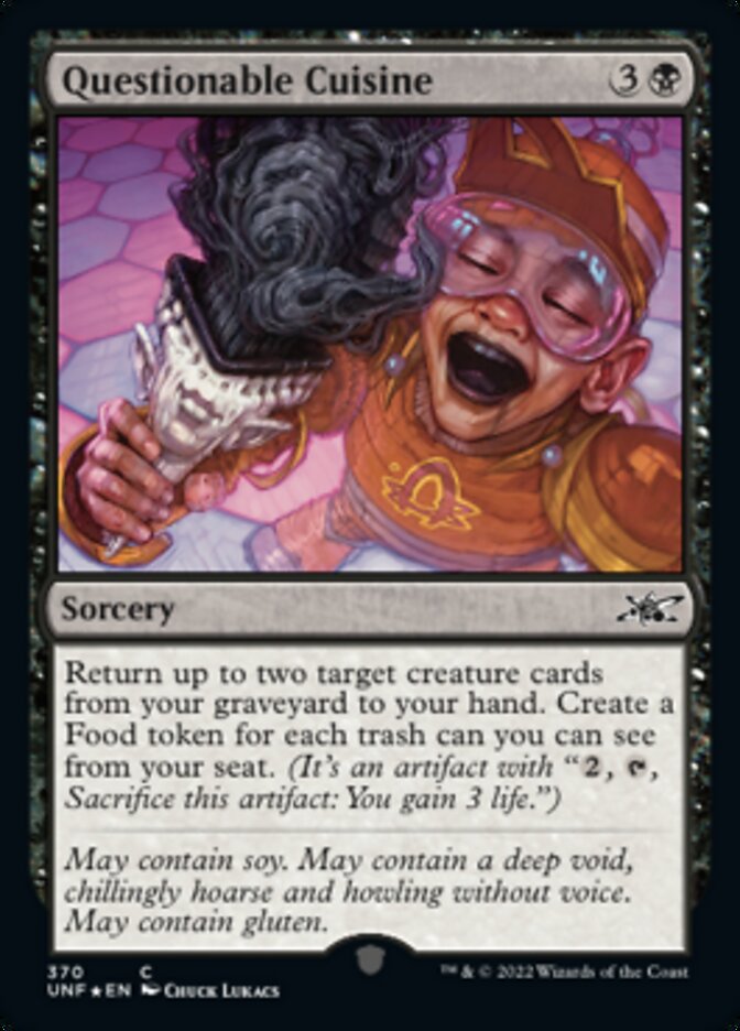 Questionable Cuisine (Galaxy Foil) [Unfinity] | Lots Moore NSW