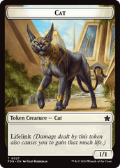 Cat (0027) // Phyrexian Goblin Double-Sided Token [Foundations Tokens] | Lots Moore NSW