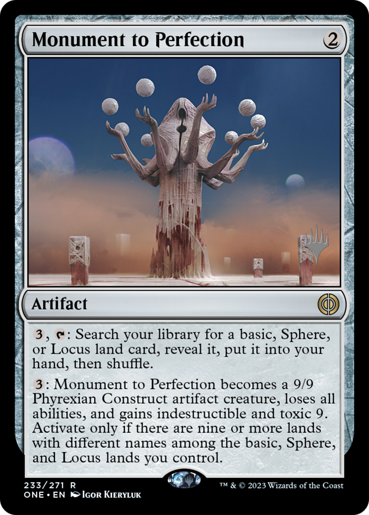 Monument to Perfection (Promo Pack) [Phyrexia: All Will Be One Promos] | Lots Moore NSW