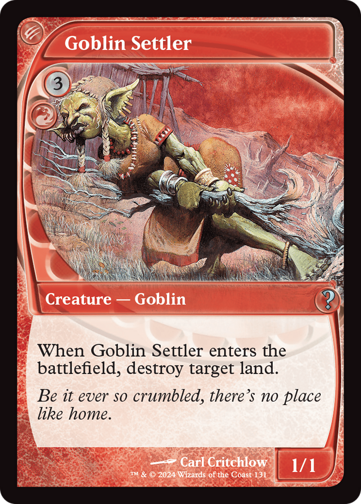 Goblin Settler (Future Sight) [Mystery Booster 2] | Lots Moore NSW