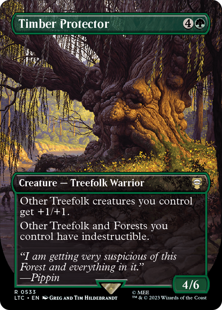Timber Protector (Borderless) [The Lord of the Rings: Tales of Middle-Earth Commander] | Lots Moore NSW