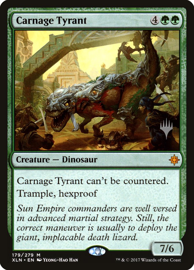 Carnage Tyrant (Promo Pack) [Ixalan Promos] | Lots Moore NSW