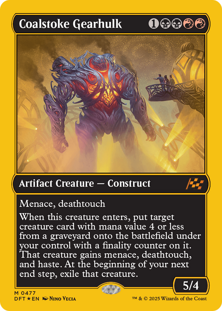 Coalstoke Gearhulk (First-Place Foil) [Aetherdrift] | Lots Moore NSW