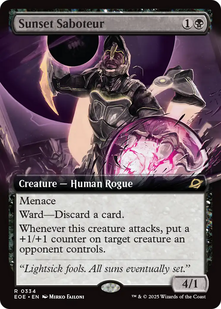 Sunset Saboteur (Extended Art) [Edge of Eternities] | Lots Moore NSW