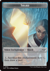 Glimmer // Shard Double-Sided Token [Duskmourn: House of Horror Tokens] | Lots Moore NSW