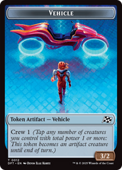 Emblem - Chandra, Spark Hunter // Vehicle Double-Sided Token [Aetherdrift Tokens] | Lots Moore NSW