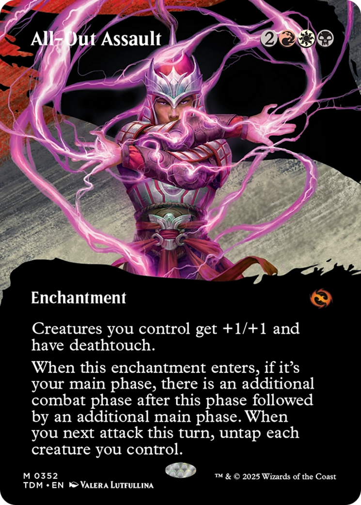 All-Out Assault (Borderless) [Tarkir: Dragonstorm] | Lots Moore NSW