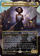 Aminatou, Veil Piercer (Borderless) [Duskmourn: House of Horror Commander] | Lots Moore NSW