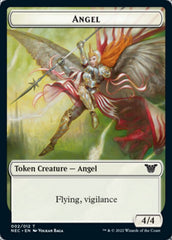 Angel // Elephant Double-Sided Token [Kamigawa: Neon Dynasty Commander Tokens] | Lots Moore NSW